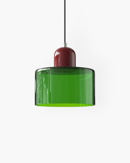 Modern pendant lamp featuring a soft glass shade in earthy tones, showcasing a sculptural design that adds a contemporary touch to any space. 33