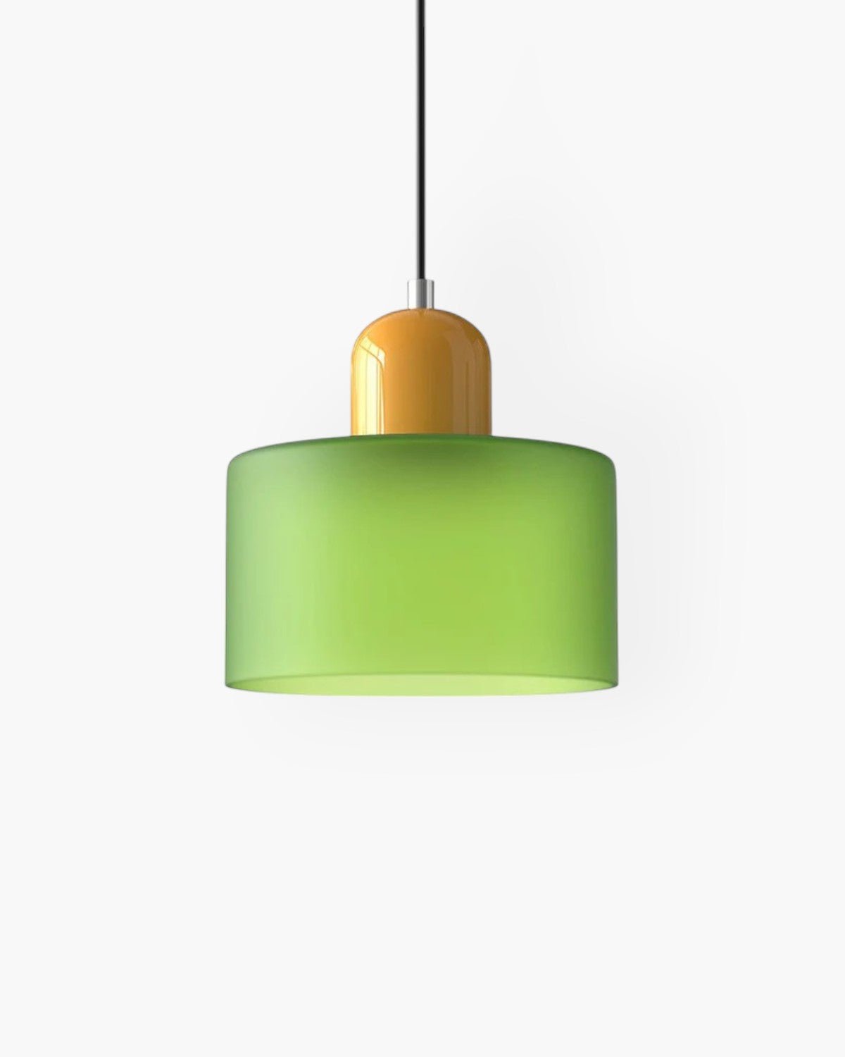 Modern pendant lamp featuring a soft glass shade in earthy tones, showcasing a sculptural design that adds a contemporary touch to any space. 14