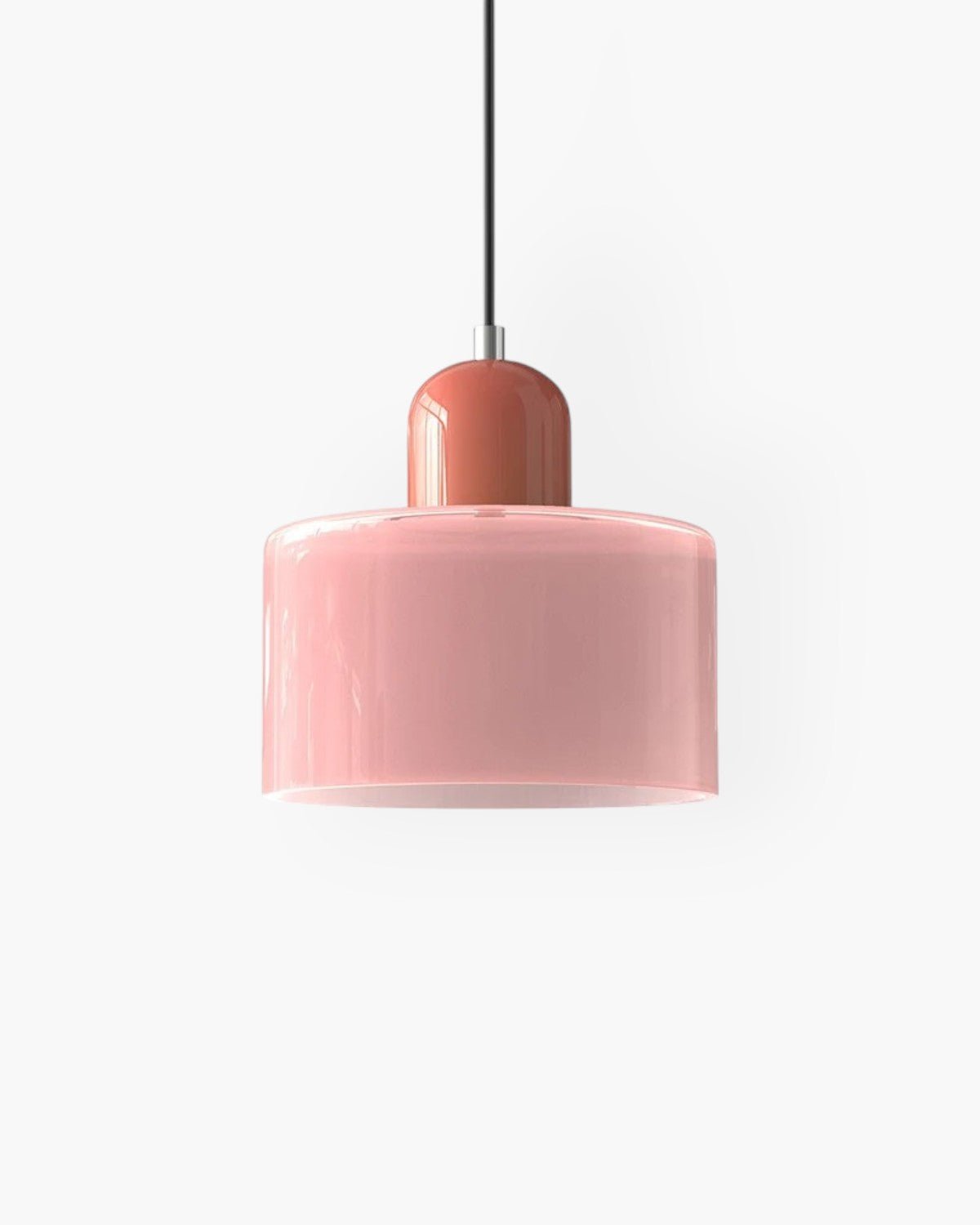 Modern pendant lamp featuring a soft glass shade in earthy tones, showcasing a sculptural design that adds a contemporary touch to any space. 20