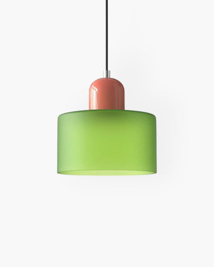 Modern pendant lamp featuring a soft glass shade in earthy tones, showcasing a sculptural design that adds a contemporary touch to any space. 13