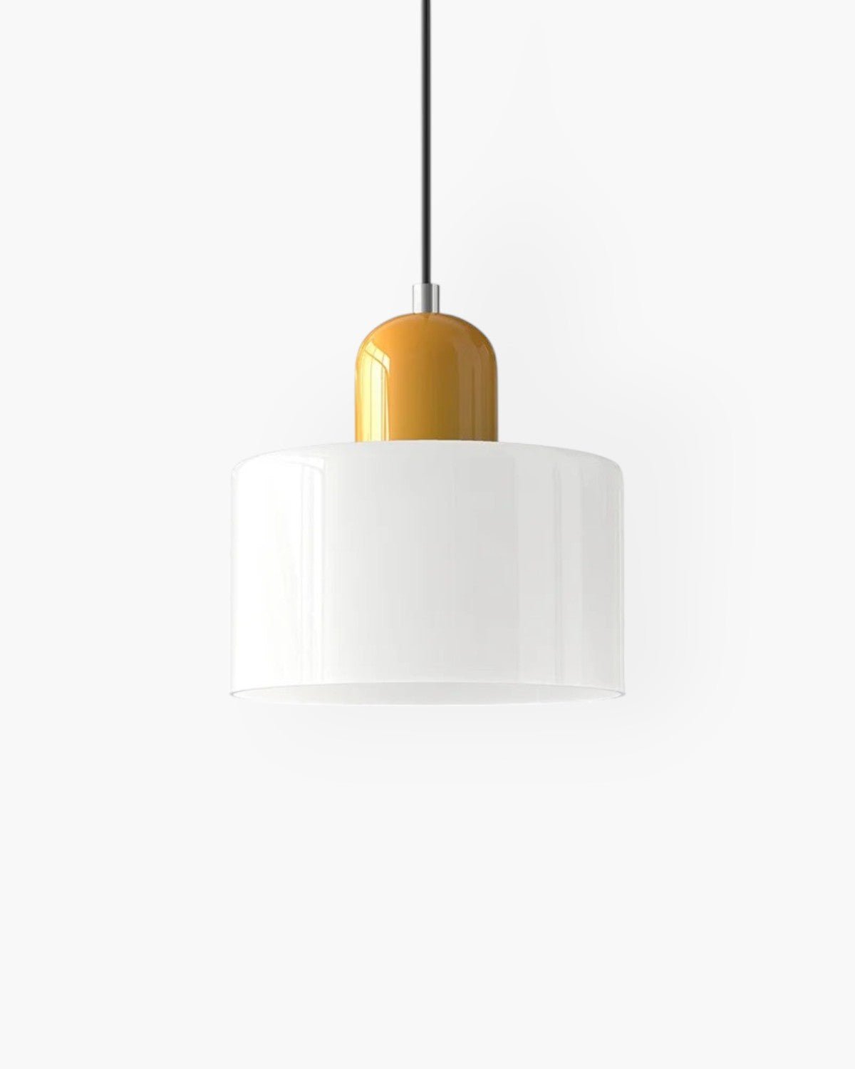 Modern pendant lamp featuring a soft glass shade in earthy tones, showcasing a sculptural design that adds a contemporary touch to any space. 9
