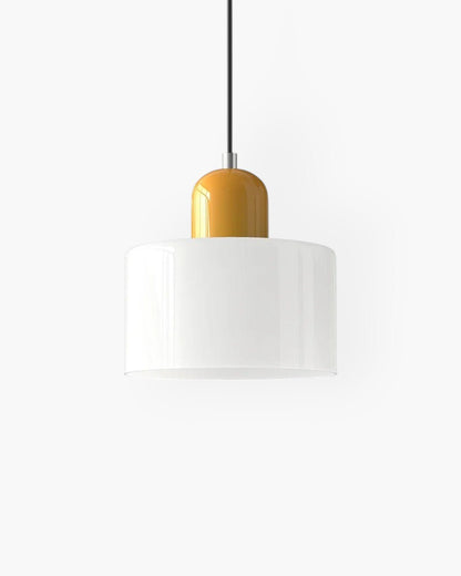 Modern pendant lamp featuring a soft glass shade in earthy tones, showcasing a sculptural design that adds a contemporary touch to any space. 9