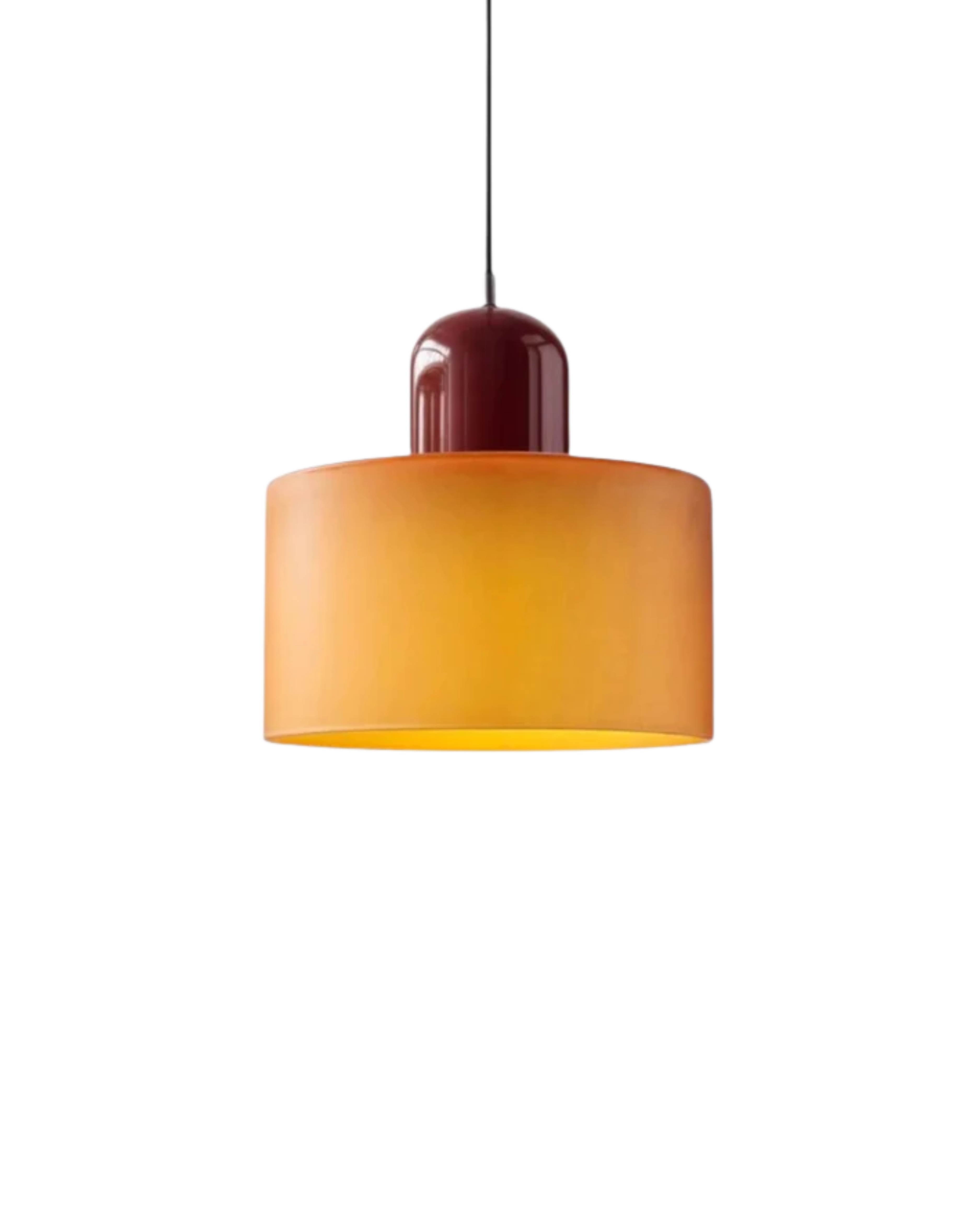 Modern pendant lamp featuring a soft glass shade in earthy tones, showcasing a sculptural design that adds a contemporary touch to any space. 0