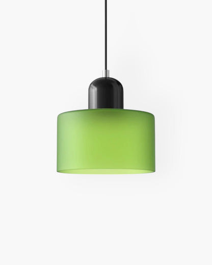 Modern pendant lamp featuring a soft glass shade in earthy tones, showcasing a sculptural design that adds a contemporary touch to any space. 35