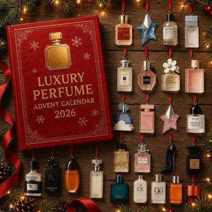 Perfume Advent Calendar featuring 24 unique elegant bottle designs, perfect for a holiday countdown with delightful fragrance surprises. 0