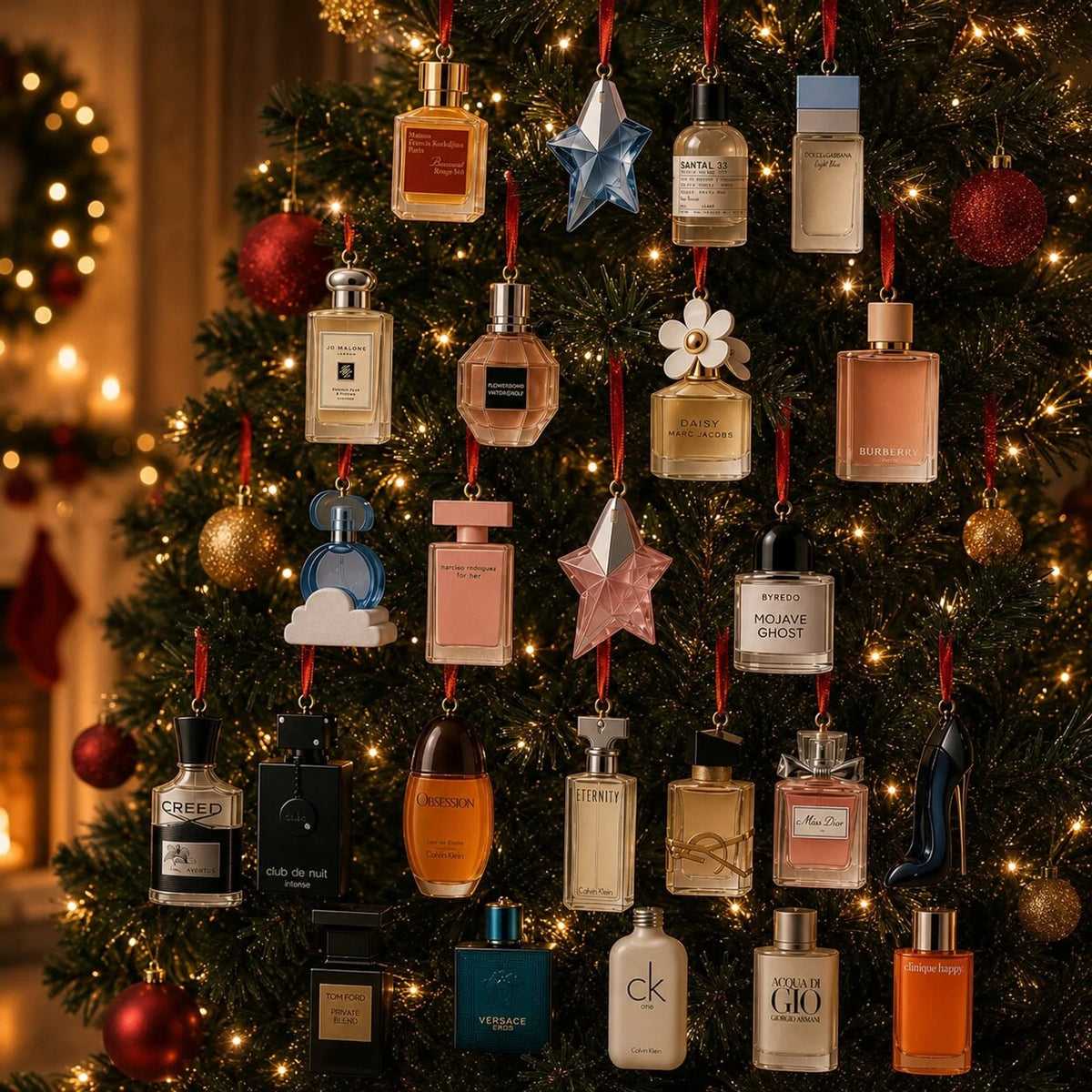 Perfume Advent Calendar featuring 24 unique elegant bottle designs, perfect for a holiday countdown with delightful fragrance surprises. 6