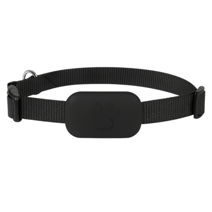 Pet GPS Tracker for dogs and cats featuring real-time location tracking, motion alerts, and compact design, compatible with iOS devices. 0