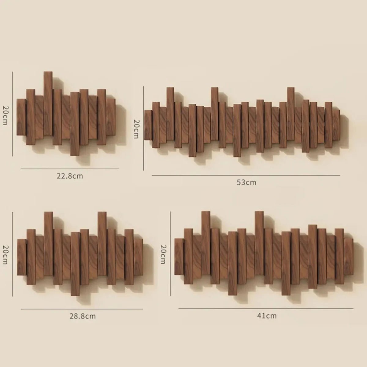 Piano Style Coat Rack with Folding Hooks made of solid walnut and beech wood, featuring a modern design ideal for entryway or bedroom organization. 2