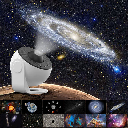 Planetarium projector featuring 13 modes and a stunning star effect, perfect as a night lamp for cosmic room decor. 0