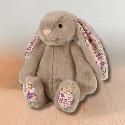 Plush Bunny Toy with long ears, 30cm cuddly rabbit plushie, soft stuffed animal perfect for kids and home decor. 3