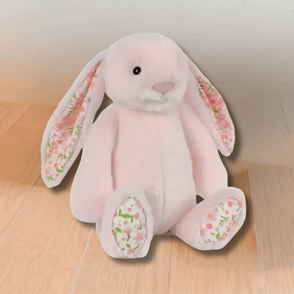Plush Bunny Toy with long ears, 30cm cuddly rabbit plushie, soft stuffed animal perfect for kids and home decor. 9