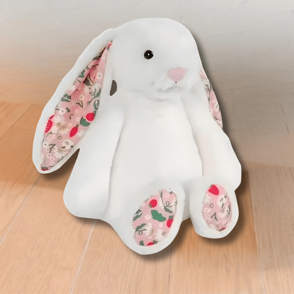 Plush Bunny Toy with long ears, 30cm cuddly rabbit plushie, soft stuffed animal perfect for kids and home decor. 11