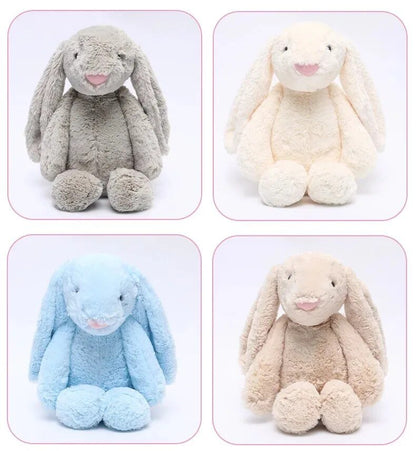 Plush Bunny Toy with a luxurious velvet finish, available in two sizes, perfect cuddly companion for kids. 2