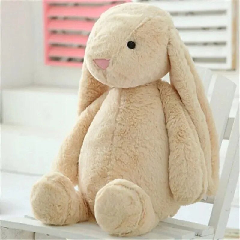 Plush Bunny Toy with a luxurious velvet finish, available in two sizes, perfect cuddly companion for kids. 3