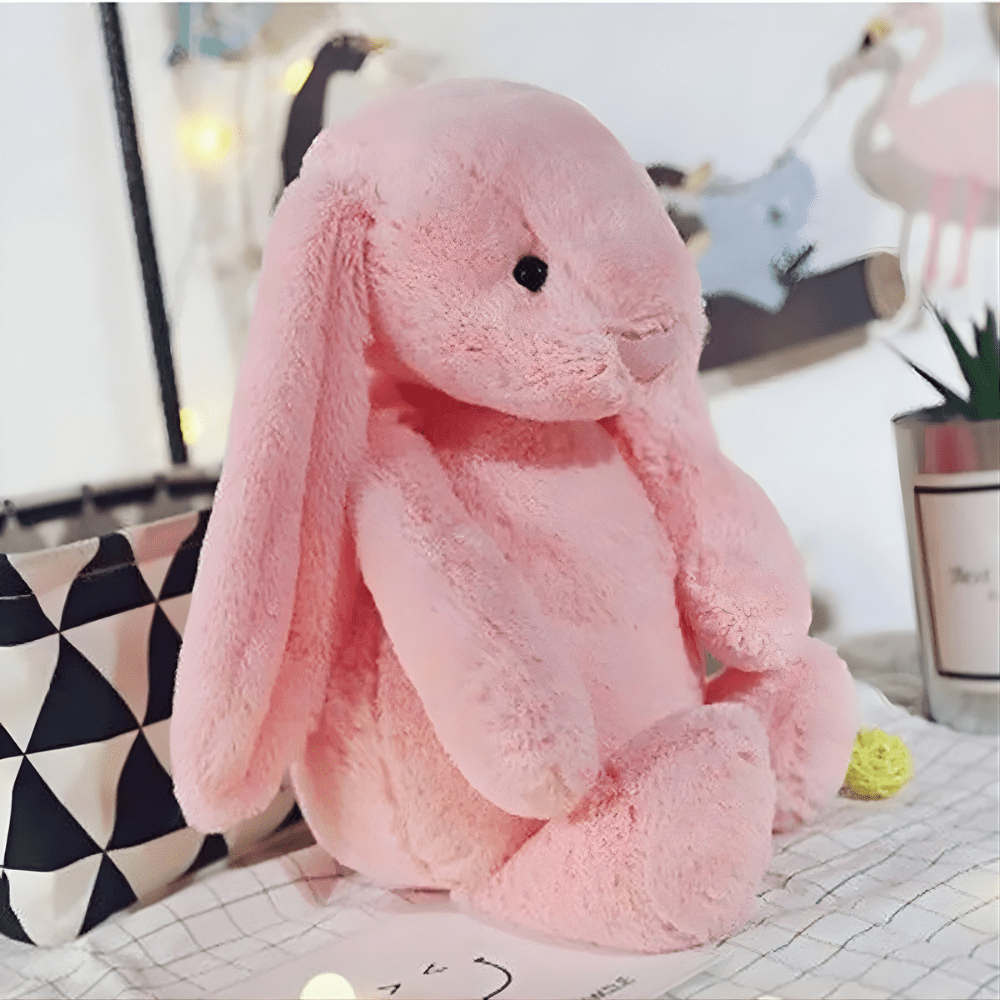 Plush Bunnycat Toy with long ears, soft and cuddly stuffed animal available in 30cm and 40cm sizes, perfect for cuddling 1