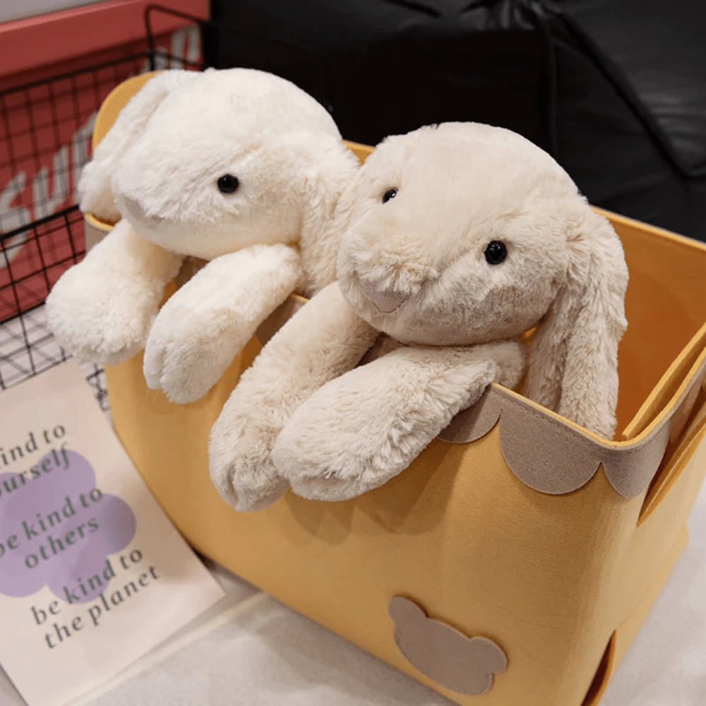 Plush Bunnycat Toy with long ears, 20cm soft stuffed animal perfect for cuddling and display, featuring a cute design and premium materials. 2