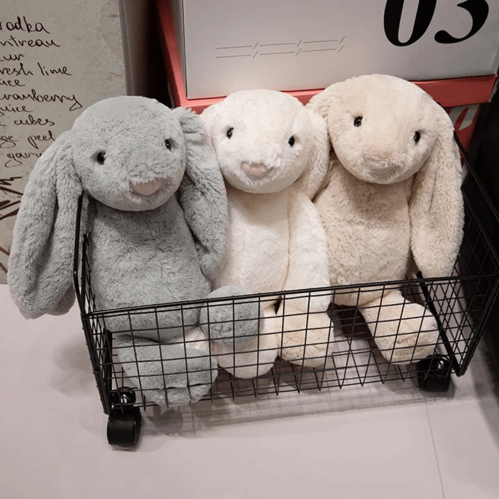 Plush Bunnycat Toy with long ears, 20cm soft stuffed animal perfect for cuddling and display, featuring a cute design and premium materials. 6