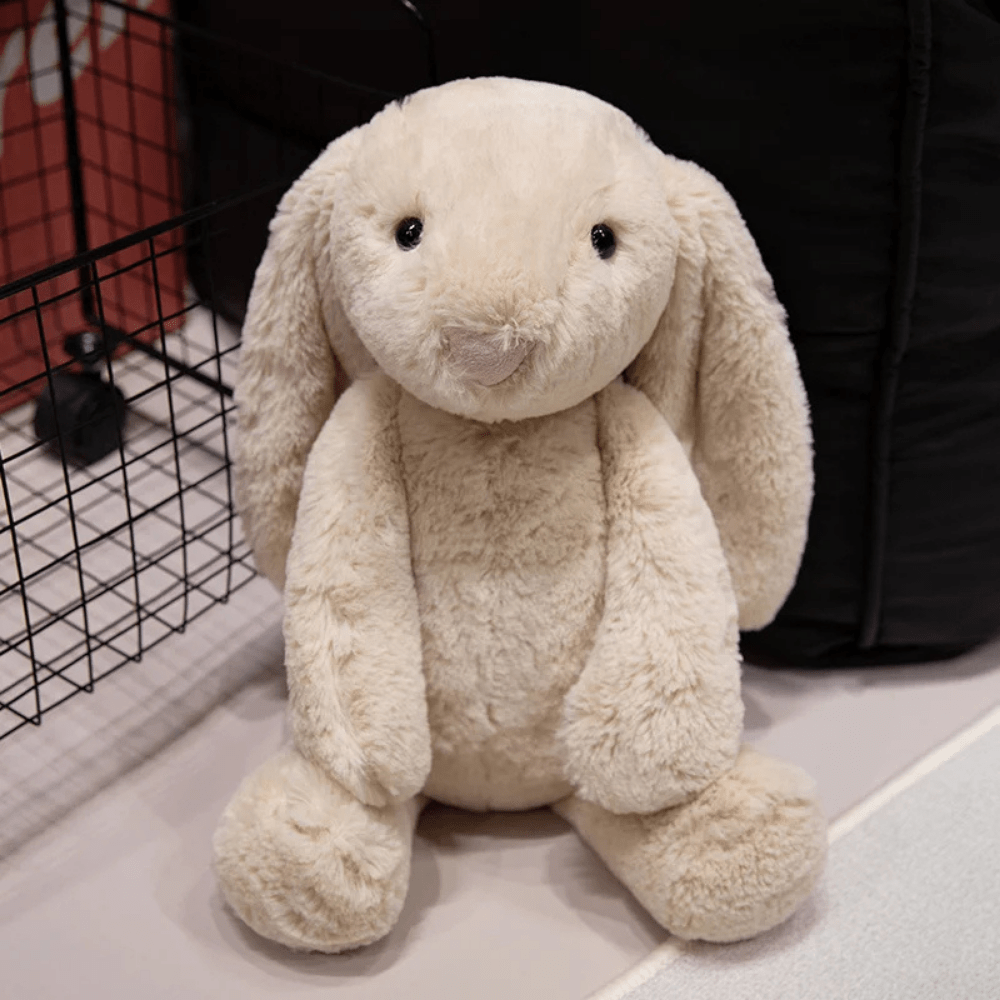 Plush Bunnycat Toy with long ears, 20cm soft stuffed animal perfect for cuddling and display, featuring a cute design and premium materials. 0