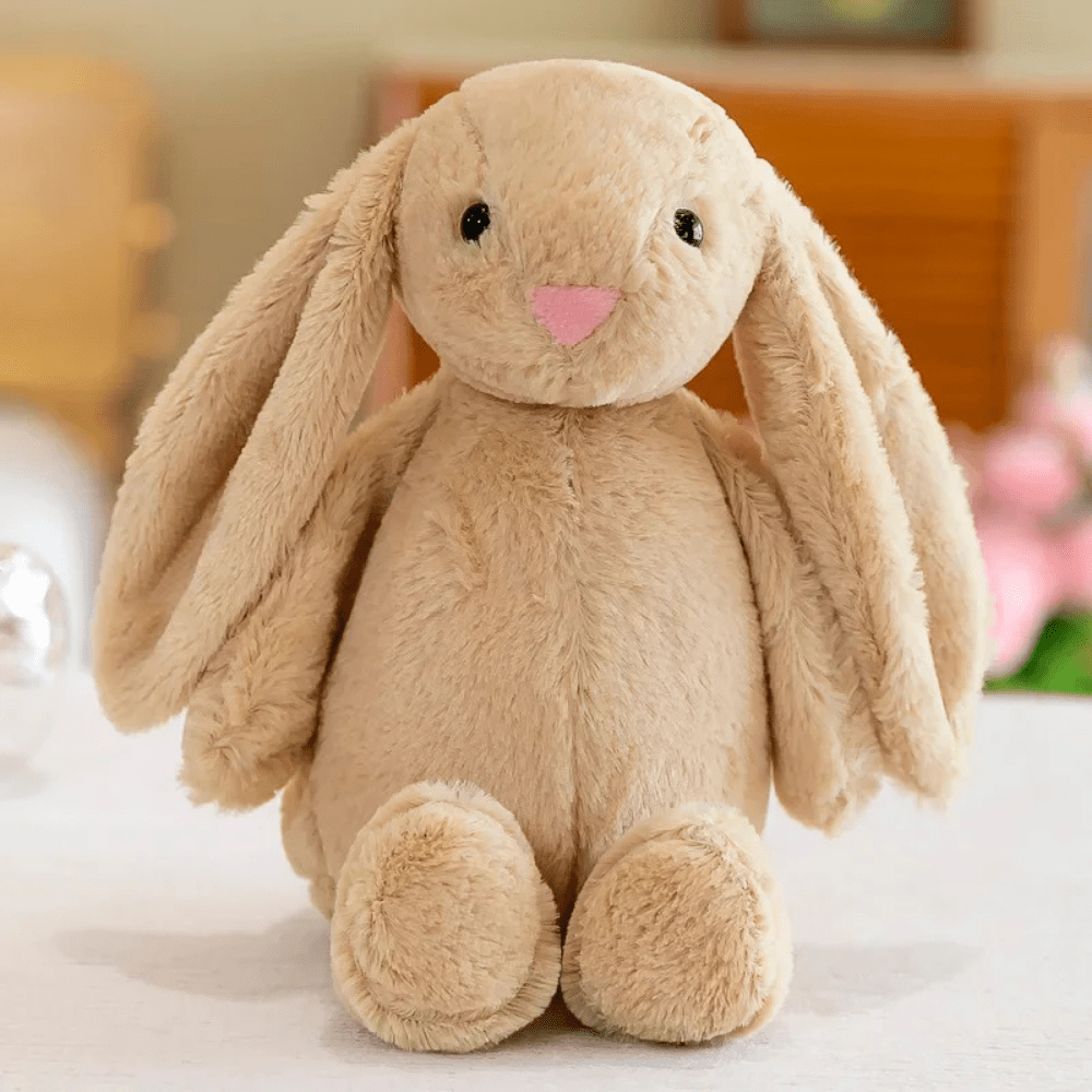 Plush Bunnycat Toy with long ears, soft stuffed animal for kids and adults, 30cm cuddly rabbit plushie perfect for hugging and play 0