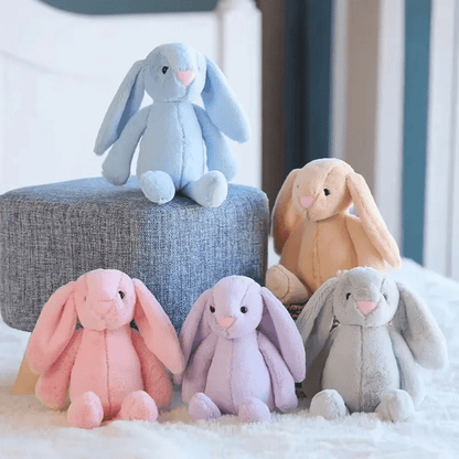 Plush Bunnycat Toy with long ears, soft stuffed animal for kids and adults, 30cm cuddly rabbit plushie perfect for hugging and play 7