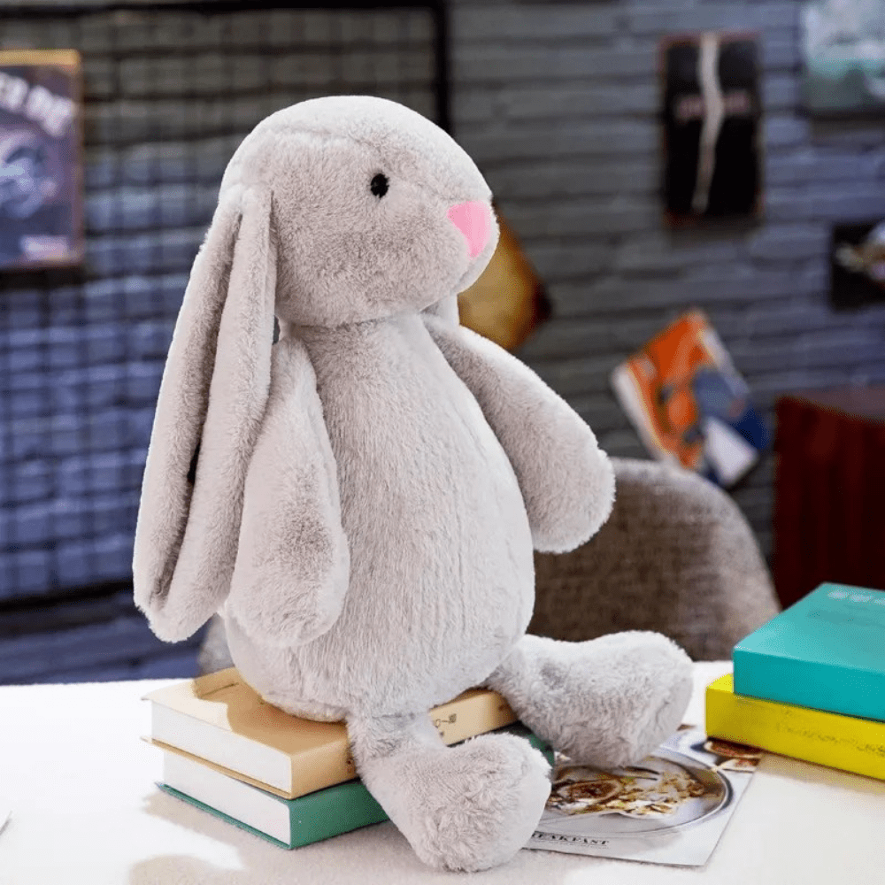 Plush Bunnycat Toy with long ears, soft stuffed animal for kids and adults, 30cm cuddly rabbit plushie perfect for hugging and play 2