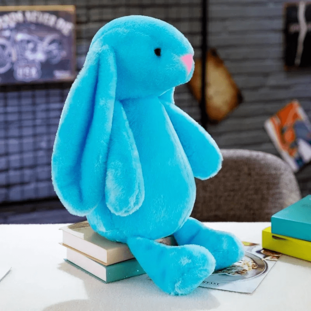 Plush Bunnycat Toy with long ears, soft stuffed animal for kids and adults, 30cm cuddly rabbit plushie perfect for hugging and play 4