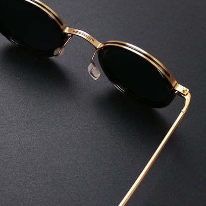 Polarized sunglasses featuring UV400 protection, designed with a lightweight modern style, perfect for outdoor activities like hiking, biking, and beach outings. 4