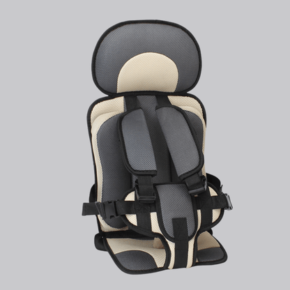 Portable booster seat for children featuring cushioned support, designed for safety and comfort during travel, lightweight for easy installation. 7
