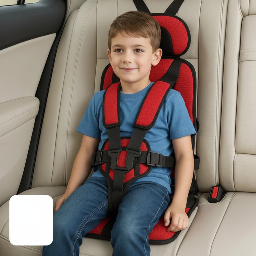 Portable Child Travel Seat with 5-Point Harness – Lightweight and Foldable for Vehicle Use – Padded Comfort – 55.1 x 23.9 x 33.5 cm 2