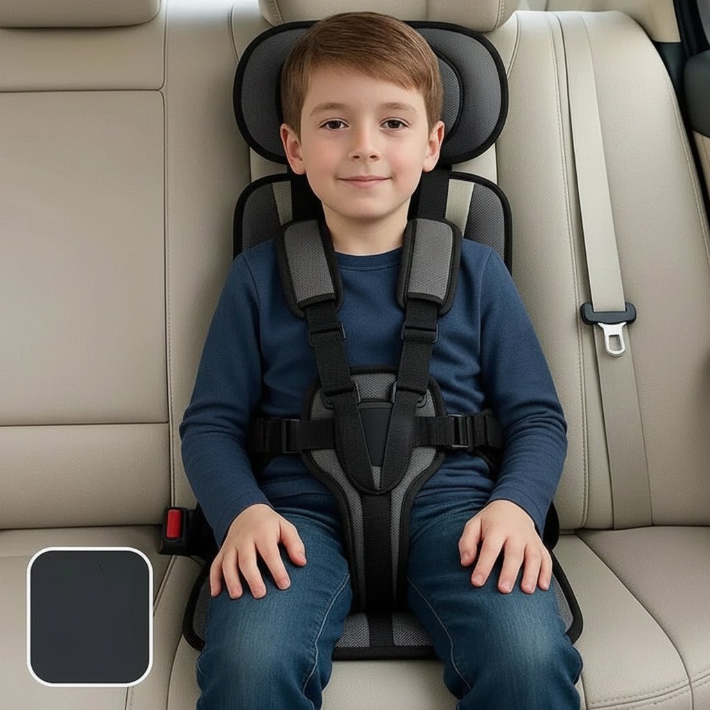 Portable Child Travel Seat with 5-Point Harness – Lightweight and Foldable for Vehicle Use – Padded Comfort – 55.1 x 23.9 x 33.5 cm 4