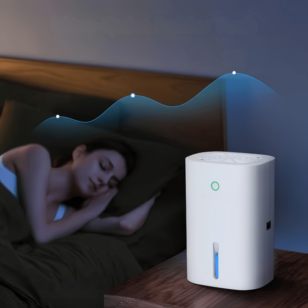 Portable Dehumidifier for Bathroom and Bedroom with Quiet Operation and Large Capacity – Compact Moisture Control