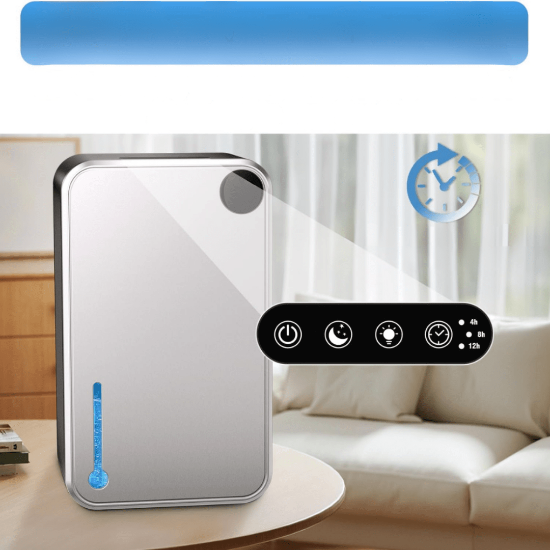 Portable Dehumidifier for Bedroom and Bathroom with Auto Shut-Off – Compact and Quiet Moisture Remover