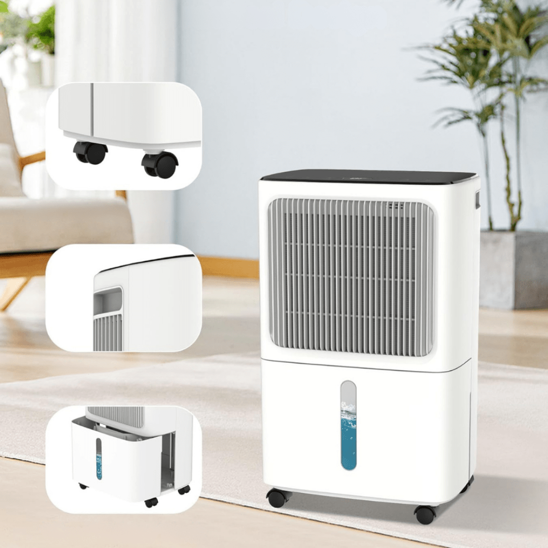 Portable Dehumidifier with Smart Multi Modes and Quiet Operation for Bedroom – Compact 2L Moisture Control Unit