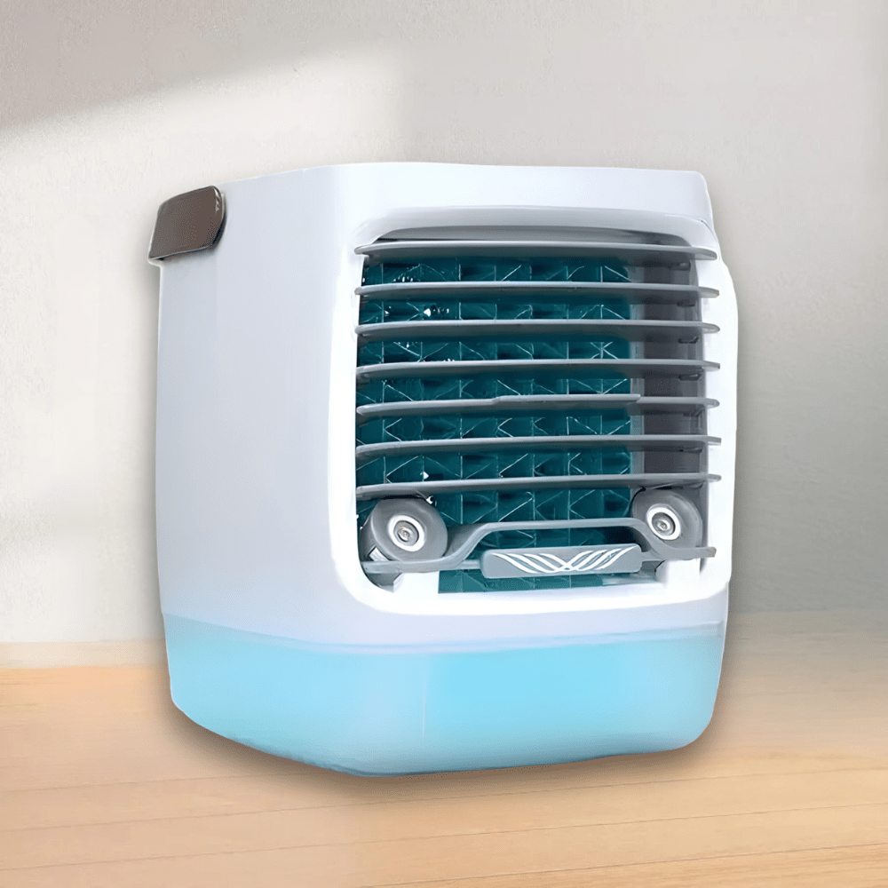 Portable Evaporative Cooler with Remote Control, USB-Powered Desktop Air Conditioner ideal for personal cooling at home or office. 0