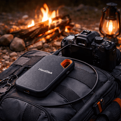 Portable External SSD Drive with High-Speed Type-C Interface, featuring a durable aluminum alloy design and offering up to 256TB of storage capacity. 5