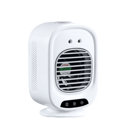 Portable Mini Desk Fan with USB Rechargeable Battery, ideal for home and office use, featuring a compact and lightweight design for convenient cooling. 4