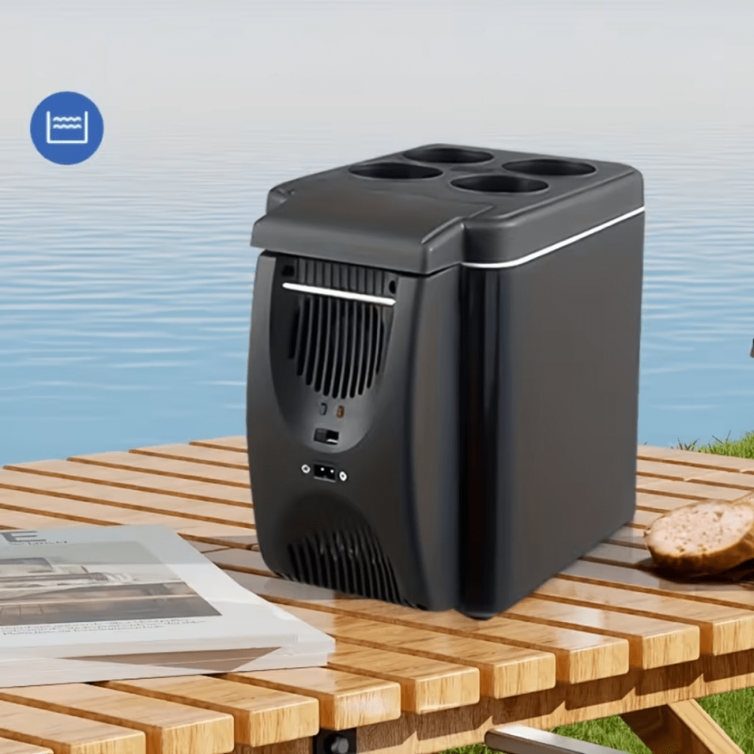 Portable Mini Fridge with Semiconductor Cooling – Compact Car Cooler for Travel and Outdoor Use