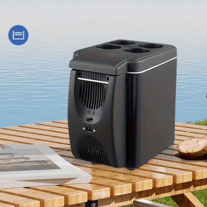 Portable Mini Fridge with Semiconductor Cooling – Compact Car Cooler for Travel and Outdoor Use