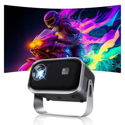 Portable Mini Projector with Bluetooth Connectivity for Home Entertainment – Compact Design for Movies and Gaming