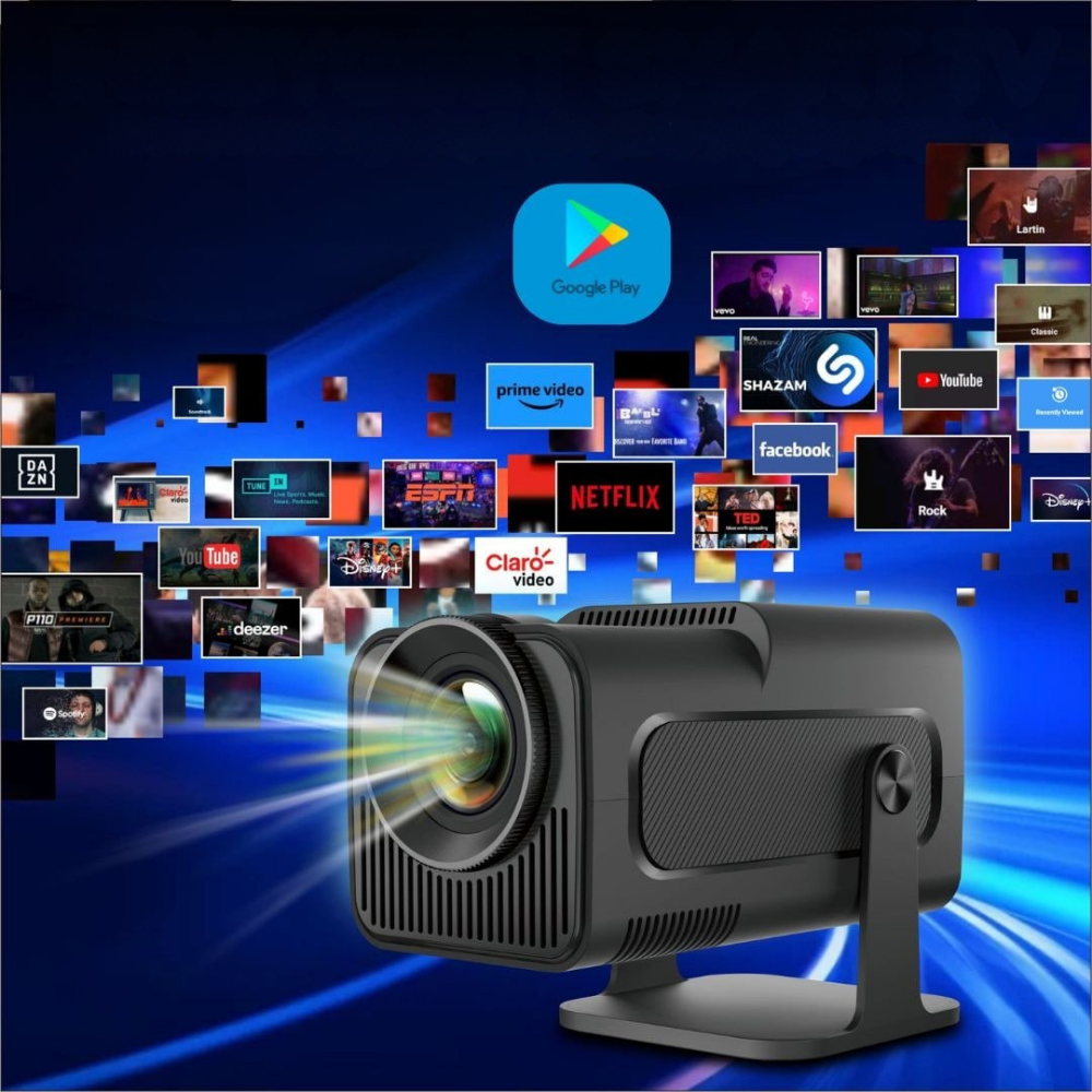 Portable Mini Projector with WiFi and Android – Compact Design for Streaming and Gaming 3