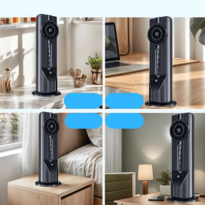 Portable USB fan featuring 6 adjustable speeds and quiet operation, designed for compact cooling on-the-go. 5