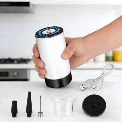 Portable vacuum sealer machine with dehumidifier function, designed for efficient moisture control and compact food storage, featuring easy-to-use controls and a sleek design 1