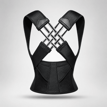 Posture Corrector Back Brace featuring adjustable support and breathable design, ideal for lightweight upper back support and improving posture. 0