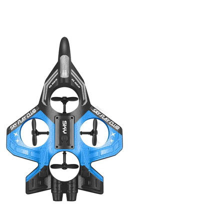 RC airplane featuring gyroscopic stabilization and LED lights, designed for beginners and acrobatic enthusiasts, made from lightweight foam for easy handling and flight. 0