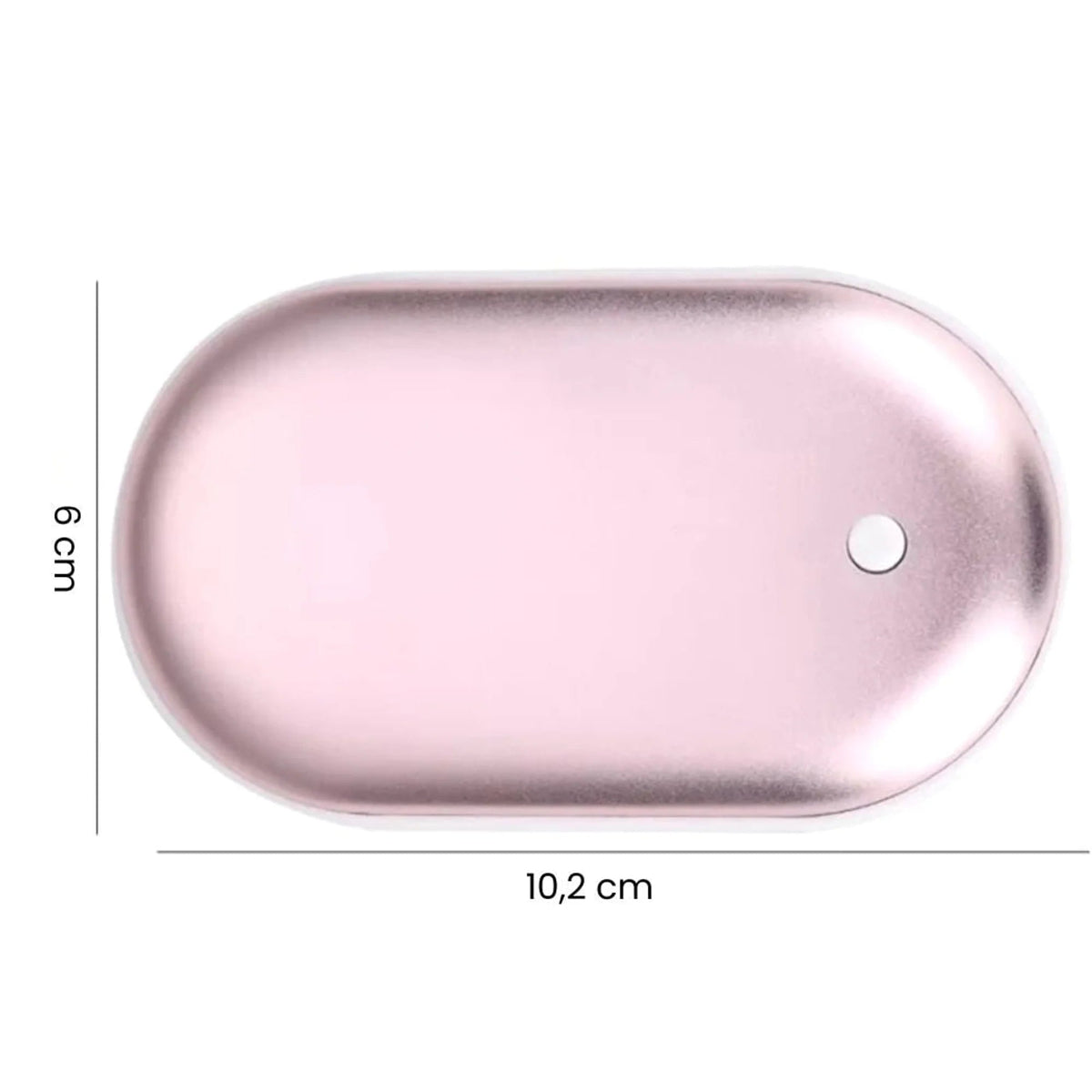 Rechargeable electric hand warmer with three heat levels and power bank functionality, designed for portability and comfort during winter activities. 5