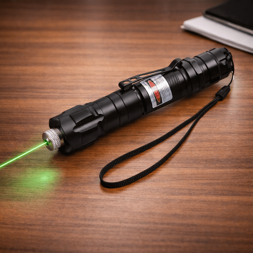 Rechargeable Green Laser Pointer with Long-Range Precision – Durable Aluminum Body for Presentations and Outdoor Use 0