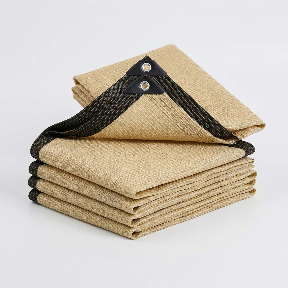 Rectangular sunshade awning made of durable HDPE fabric, designed for outdoor use, featuring a sunlight reduction panel with reinforced edges to enhance durability and 0