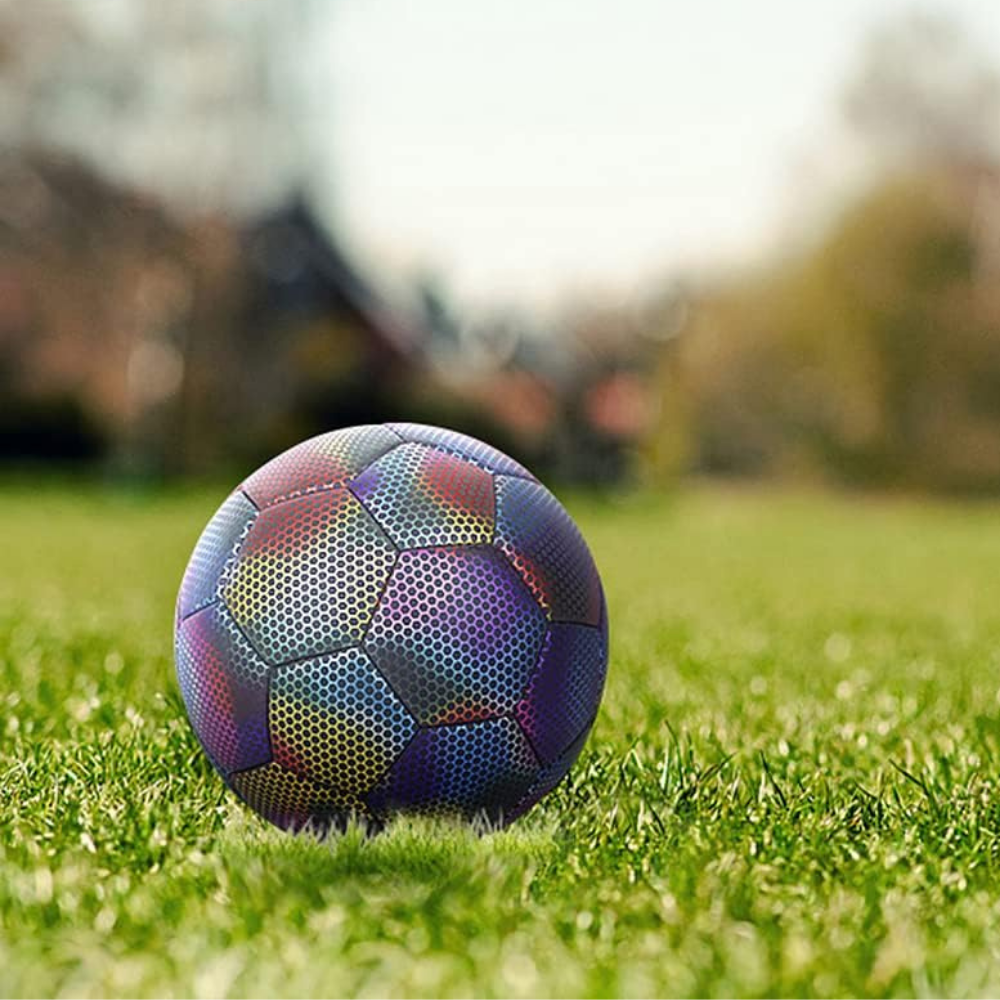 Reflective Soccer Ball for Outdoor Play with Durable Design and Colorful High-Visibility Finish 1