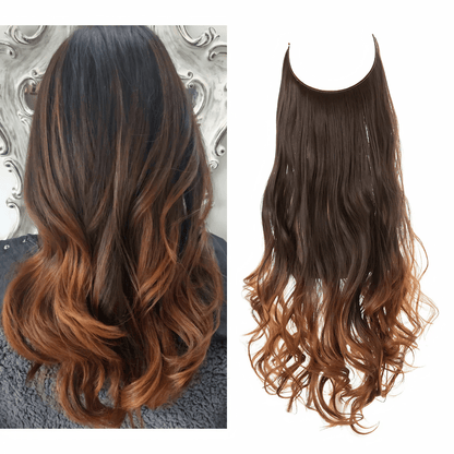 Remy human hair clip-in extensions in seamless design, offering natural volume and length for beautiful, effortless styling. 14