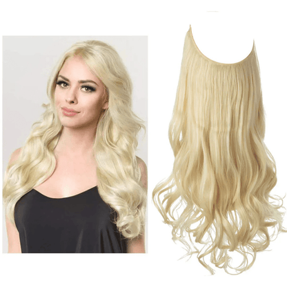 Remy human hair clip-in extensions in seamless design, offering natural volume and length for beautiful, effortless styling. 13